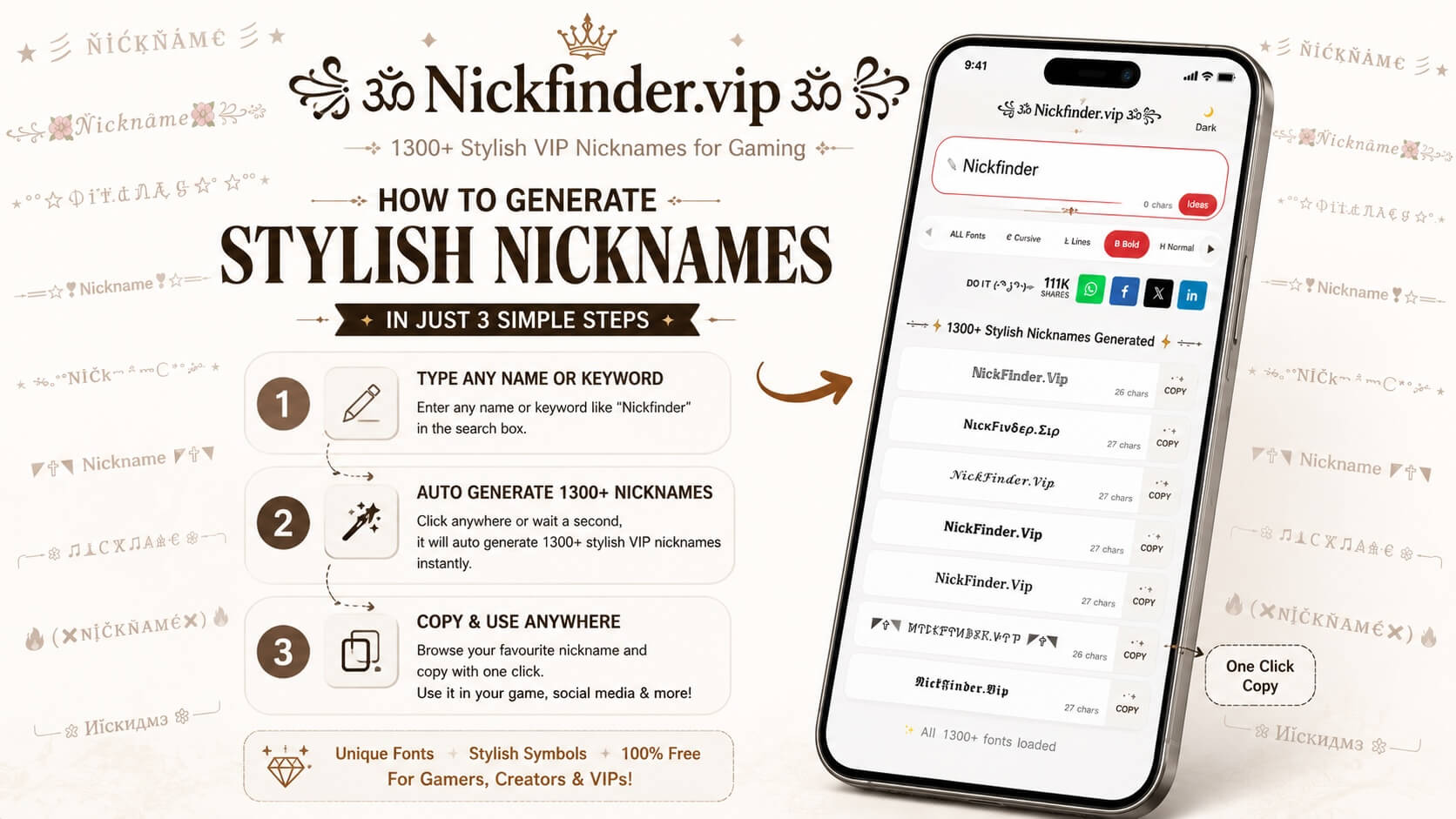 How to Generate Nicknames for Game Nickfinder